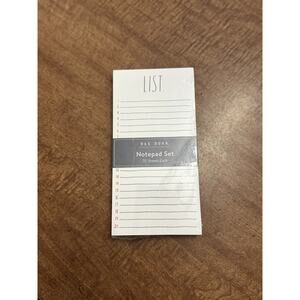 Rae Dunn Notepad Set- 70 Sheets Each List and To Do- Unopened
